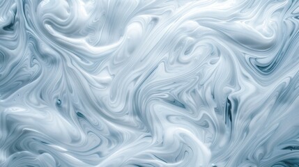 Obraz premium Abstract Swirling Blue and White Marbling