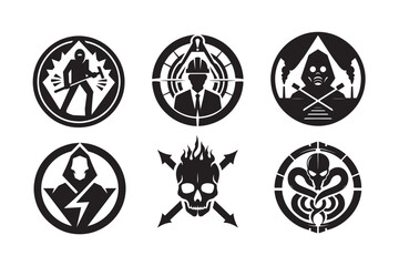 Denger Sign Vector Art Logo