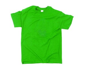 Green T-shirt blank white background
