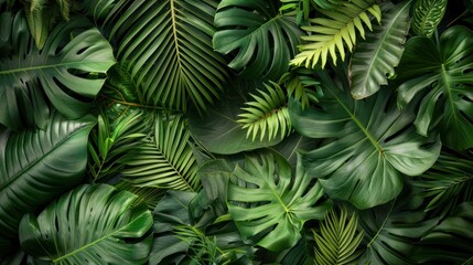 Tropical Leaf Collage