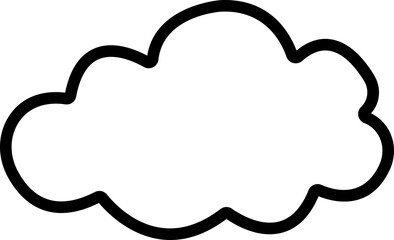 Cloud icon in line. simple, vector for website or app Smoke puff clouds of gas and steam explosion with speed trails, dust and fumes bubbles of round frame. isolated on transparent background