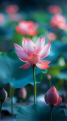 Obraz premium pink lotus flower
