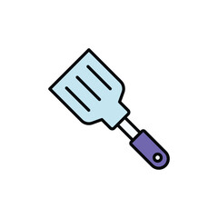 Spatula icon design with white background stock illustration
