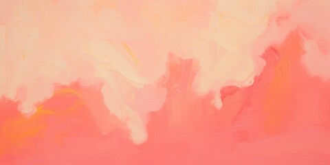 Obraz premium Abstract Surreal Colorful Oil Painting With Red And Pink Hues