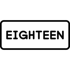Eighteen Icon