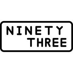 Ninety Three Icon