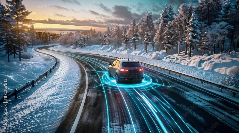 Poster a driver assistant system and cruise control that adjusts to the driver's behavior in an automated c