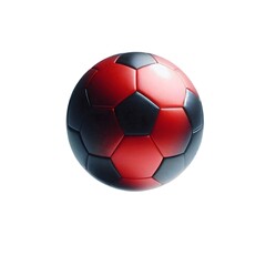 Naklejka premium red soccer ball isolated on a white background 