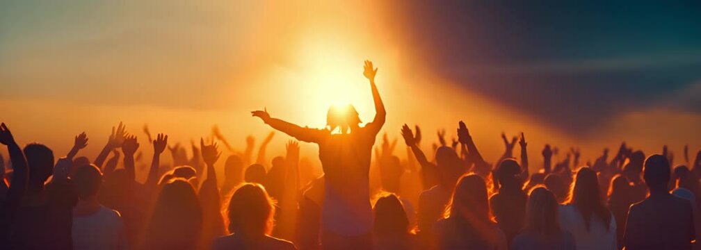 A group of gospel singers from Christianity praising the Lord Jesus Christ. Blessings, harmony, joy, and faith are spread by song. Belief in God and in religion