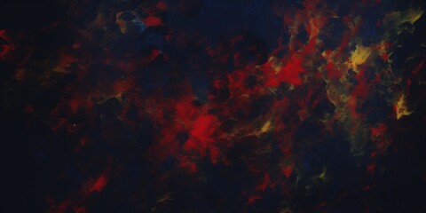 Obraz premium Abstract Colorful Oil Painting with Surreal Golden Age Vibes