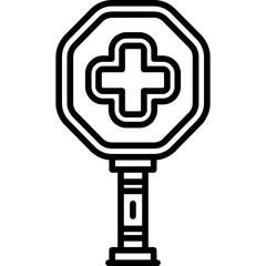 Obraz premium Hospital Sign Icon