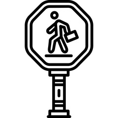 School Zone Sign Icon