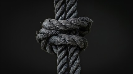 The rope is tied into a dead knot. . World Suicide Prevention Day.