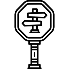 Milepost Sign Icon