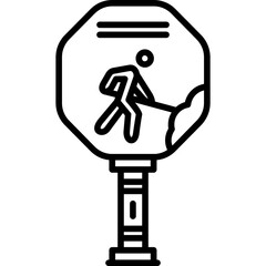 Road Maintenance Ahead Sign Icon