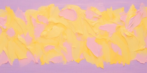 Abstract Surreal Colorful Painting with Pink and Yellow Textures