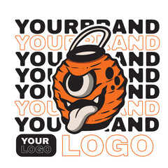 vintage japanese lantern ghost illustration	
