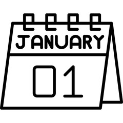 January 1 Icon