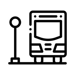 Bus Stop line icon