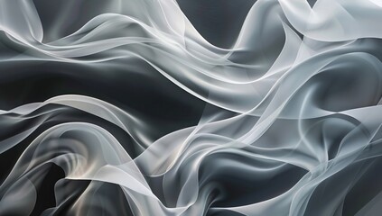 Obraz premium Abstract Grey and White Swirling Texture