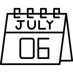 July 6 Icon