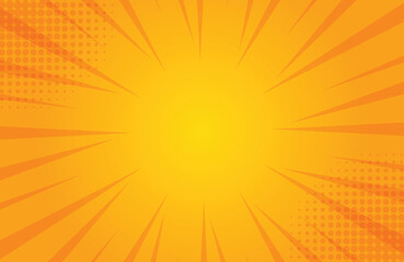 Obraz premium yellow orange abstract comic background texture