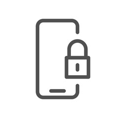 Locks related icon outline and linear vector.	
