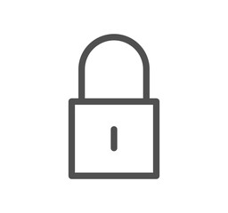 Locks related icon outline and linear vector.	
