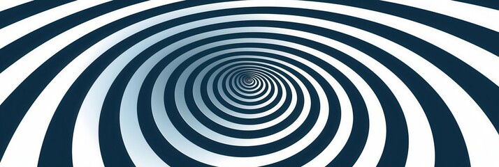 Naklejka premium Abstract Blue and White Spiral Pattern Digital Art