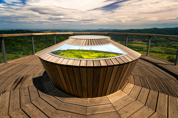 Observation terrace on the mountain Gomólnik Mały (Gomulnik) Lower Silesia, Poland