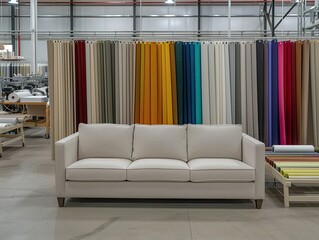 Fabric Showroom Sofa Display