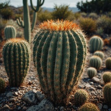 Desert Oasis: A Collection of Blooming Cacti