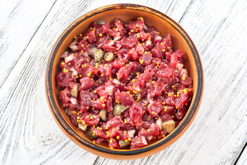 Beef steak tartare