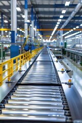 Fototapeta premium The Endless Rollers of a Factory Floor