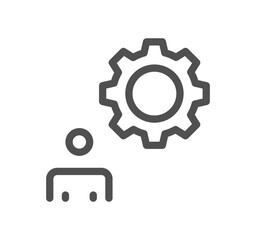 Setting and controls related icon outline and linear vector.	
