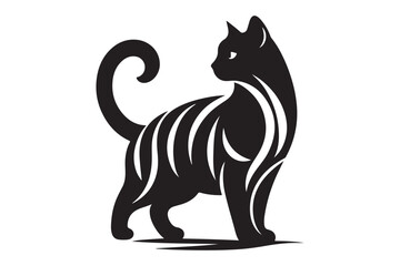  cat silhouette vector illustrations 