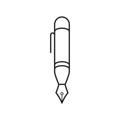 Pen Tool Icon Vector Illustration Flat Design