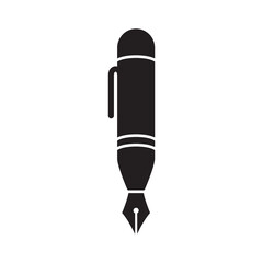 Pen Tool Icon Vector Illustration Flat Design