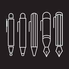 Pen Tool Icon Vector Illustration Flat Design