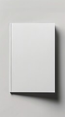 Blank A4 photorealistic brochure mockup on light grey background