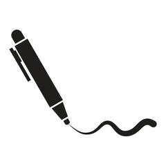 Pen Tool Icon Vector Illustration Flat Design