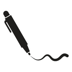 Pen Tool Icon Vector Illustration Flat Design