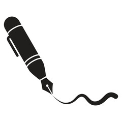 Pen Tool Icon Vector Illustration Flat Design