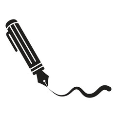 Pen Tool Icon Vector Illustration Flat Design