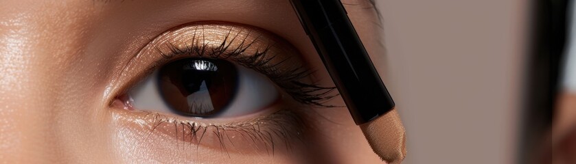 Naklejka premium Pump bottle concealer with sleek design, bright under eyes, effective coverage for dark circles and bags