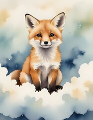 Obraz premium red fox vulpes