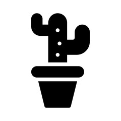 cactus glyph icon