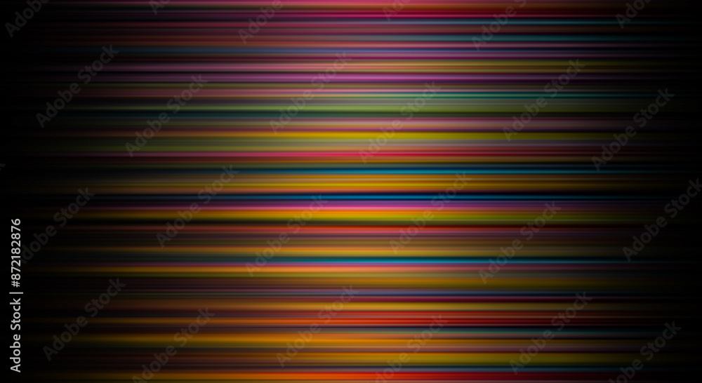 Canvas Prints abstract rainbow light trails on the dark background