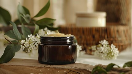 Sophisticated hair mask jar, restore shine, for hair that lacks weight and shine