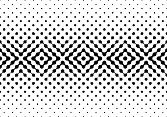 Seamless geometric pattern. Morphing circles. Average fade out. 